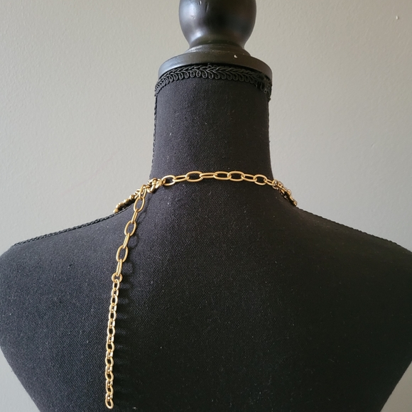 J.Crew Factory Gold Tone Statement Necklace - Picture 3 of 3